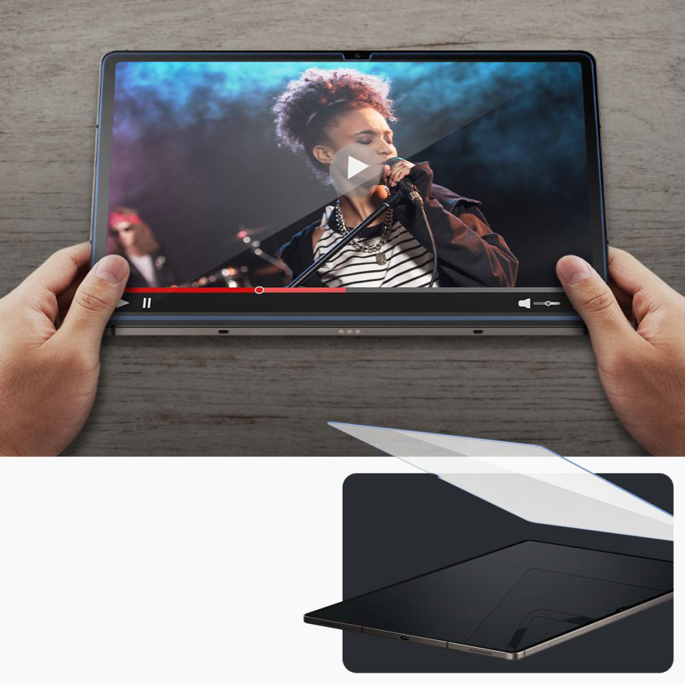 Glas für die Schutzhülle für Galaxy Tab S10 Ultra / S9 Ultra, Spigen Glas.tR EZ Fit 1-Pack