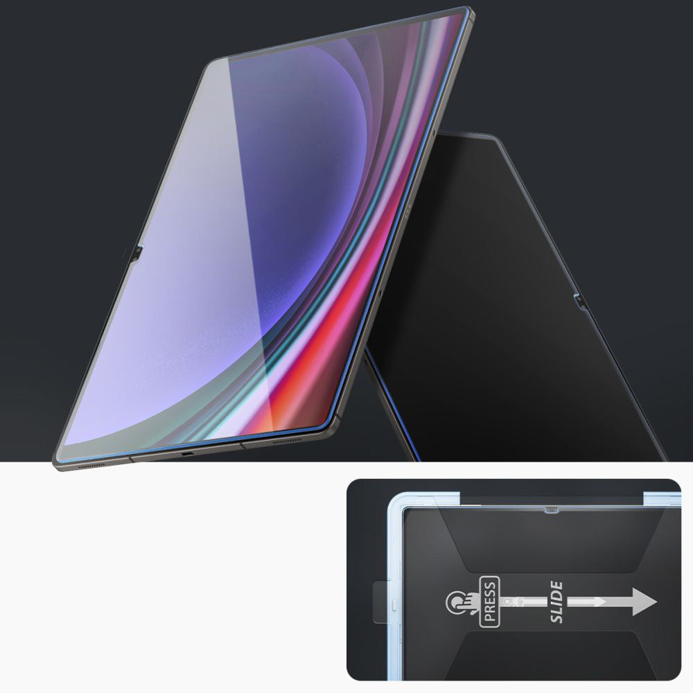 Glas für die Schutzhülle für Galaxy Tab S10 Ultra / S9 Ultra, Spigen Glas.tR EZ Fit 1-Pack