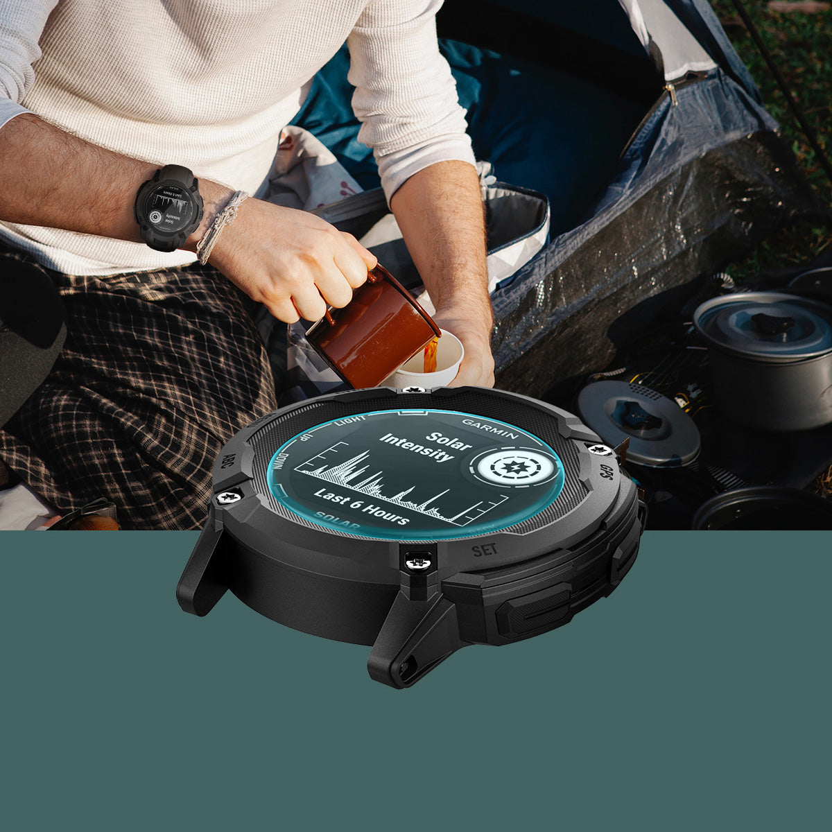 Glas für die Schutzhülle für Garmin Instinct 2X Solar, Spigen Glas.tR EZ Fit 2-Pack