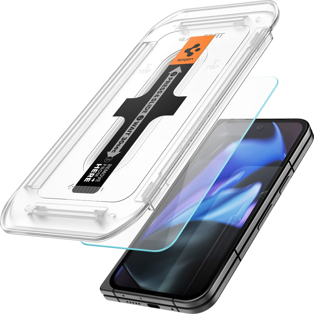 Glas für die Schutzhülle für Google Pixel 9 Pro Fold, Spigen Glas.tR EZ Fit 2-Pack