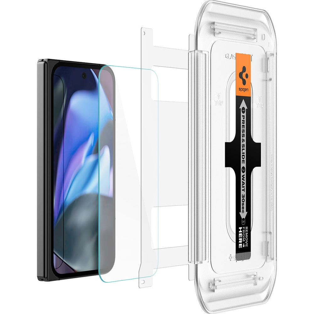 Glas für die Schutzhülle für Google Pixel 9 Pro Fold, Spigen Glas.tR EZ Fit 2-Pack
