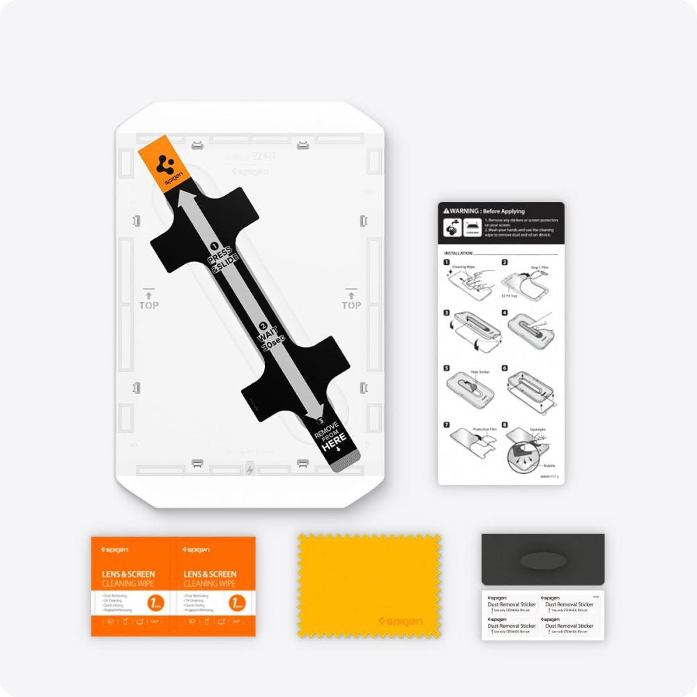 Glas für die Schutzhülle für iPad Air 11" M4/M3/M2, Spigen Glas.tR EZ Fit 1-Pack