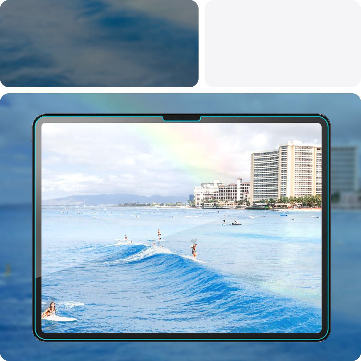 Glas für die Schutzhülle für iPad Air 13" 2025 / 2024, Spigen Glas.tR EZ Fit 1-Pack