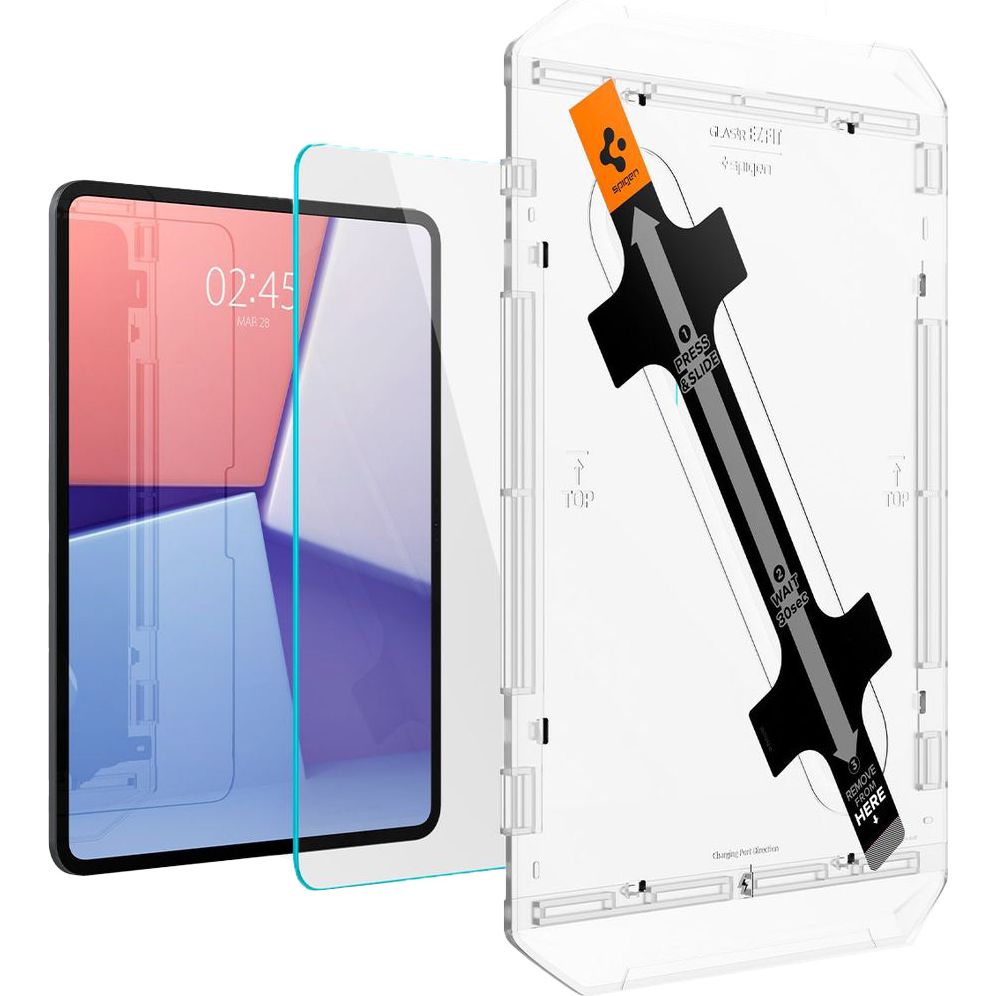 Glas für die Schutzhülle für iPad Pro 13" 7 gen. 2024, Spigen Glas.tR EZ Fit 1-Pack