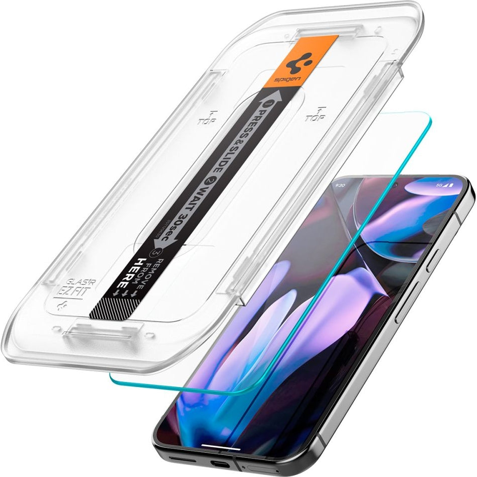 Glas für die Schutzhülle für Google Pixel 10 / 10 Pro / 9 / 9 Pro, Spigen Glas.tR EZ Fit 2-Pack