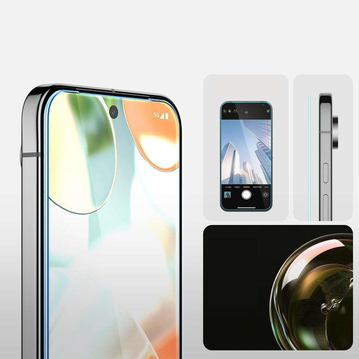 Glas für die Schutzhülle für Google Pixel 10 / 10 Pro / 9 / 9 Pro, Spigen Glas.tR EZ Fit 2-Pack