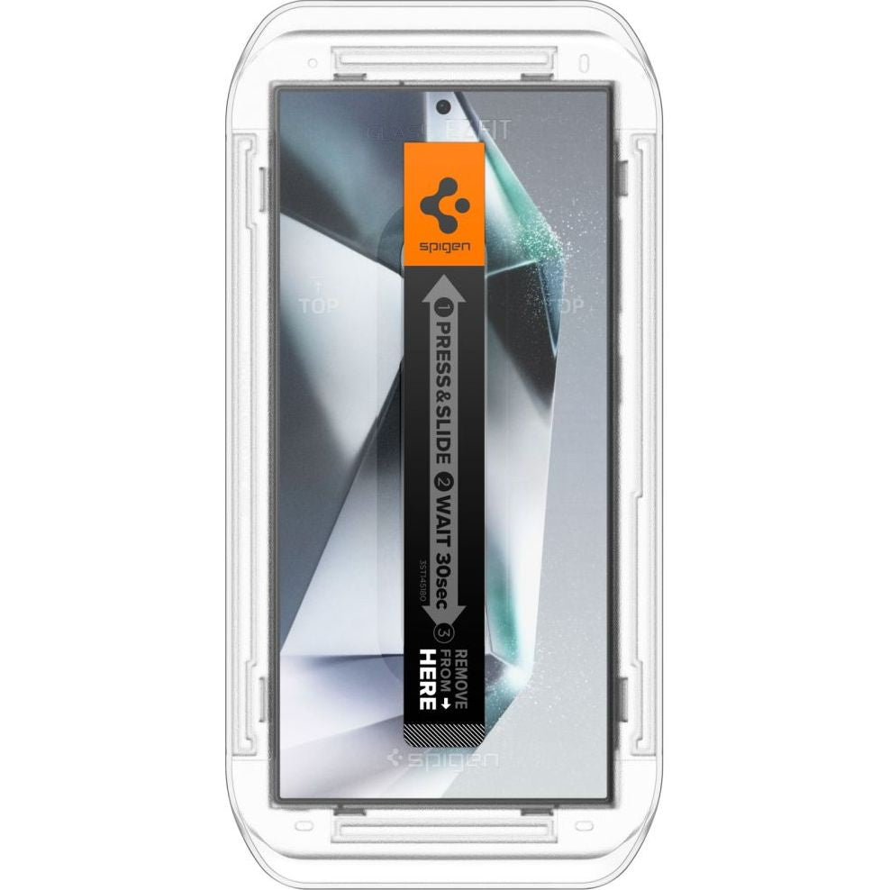 Glas für die Schutzhülle für Galaxy S24 Ultra, Spigen Glas.tR EZ Fit Privacy 2-Pack