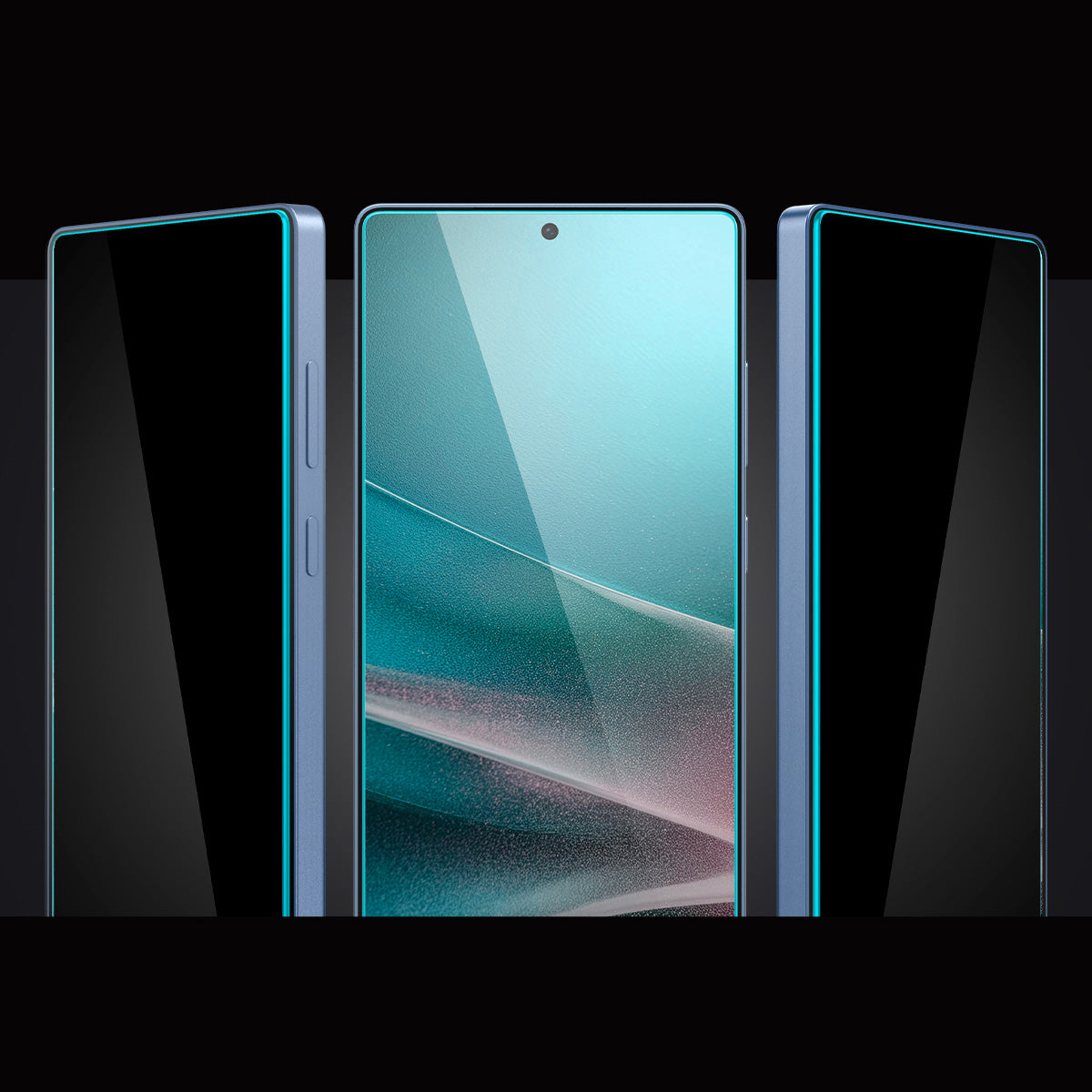 Samsung Galaxy S25 Ultra with Spigen Glas.tR EZ Fit Privacy, showcasing protective features and sleek design.