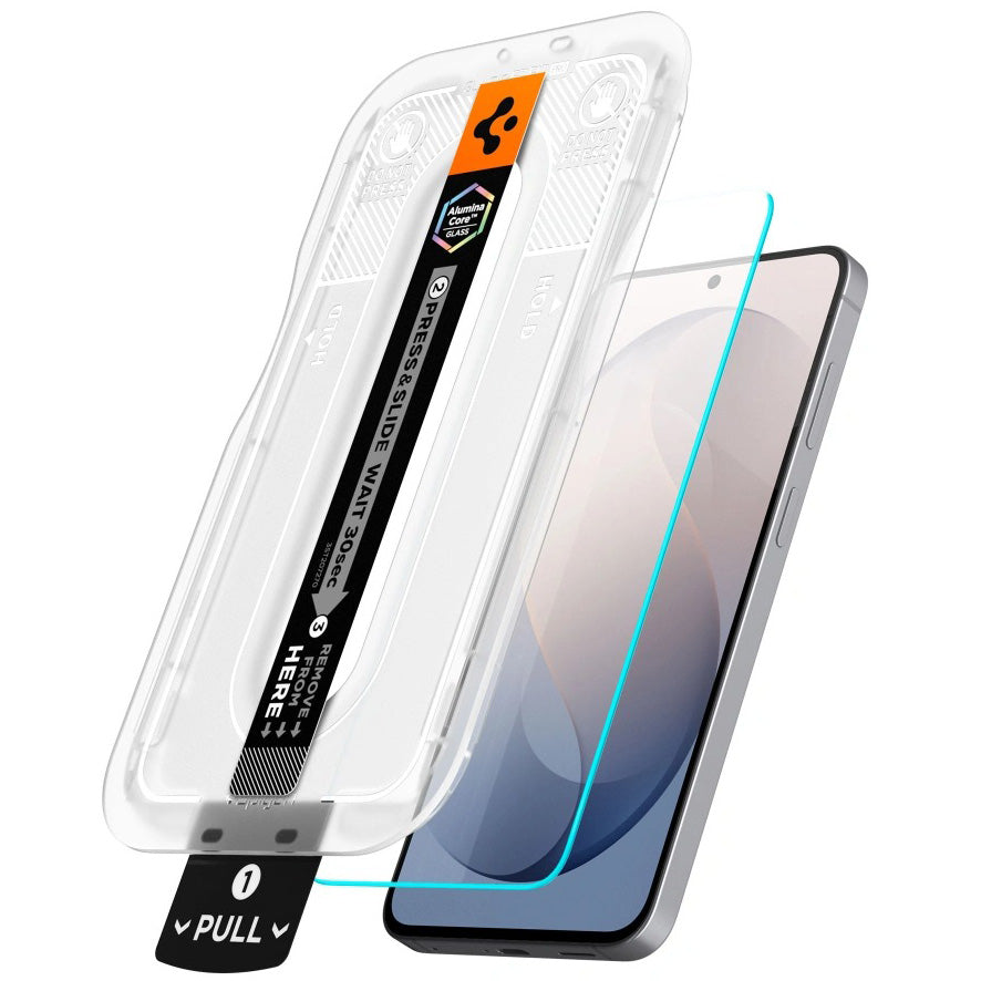 Glas + Applikator für Samsung Galaxy S26 FE, Spigen Glas.tR EZ Fit Pro 2-Pack (AC)