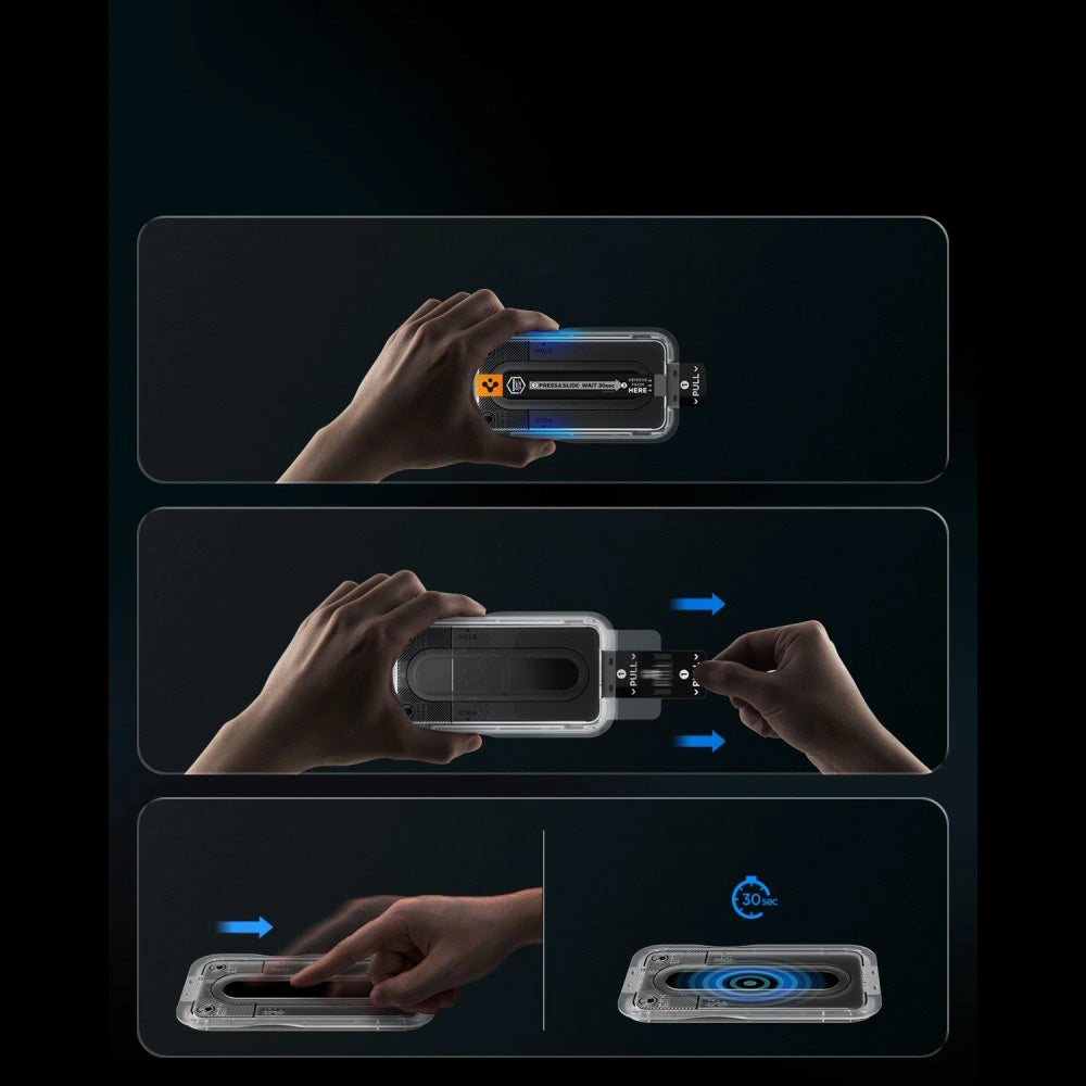 Glas + Applikator für Samsung Galaxy S26 FE, Spigen Glas.tR EZ Fit Pro 2-Pack (AC)