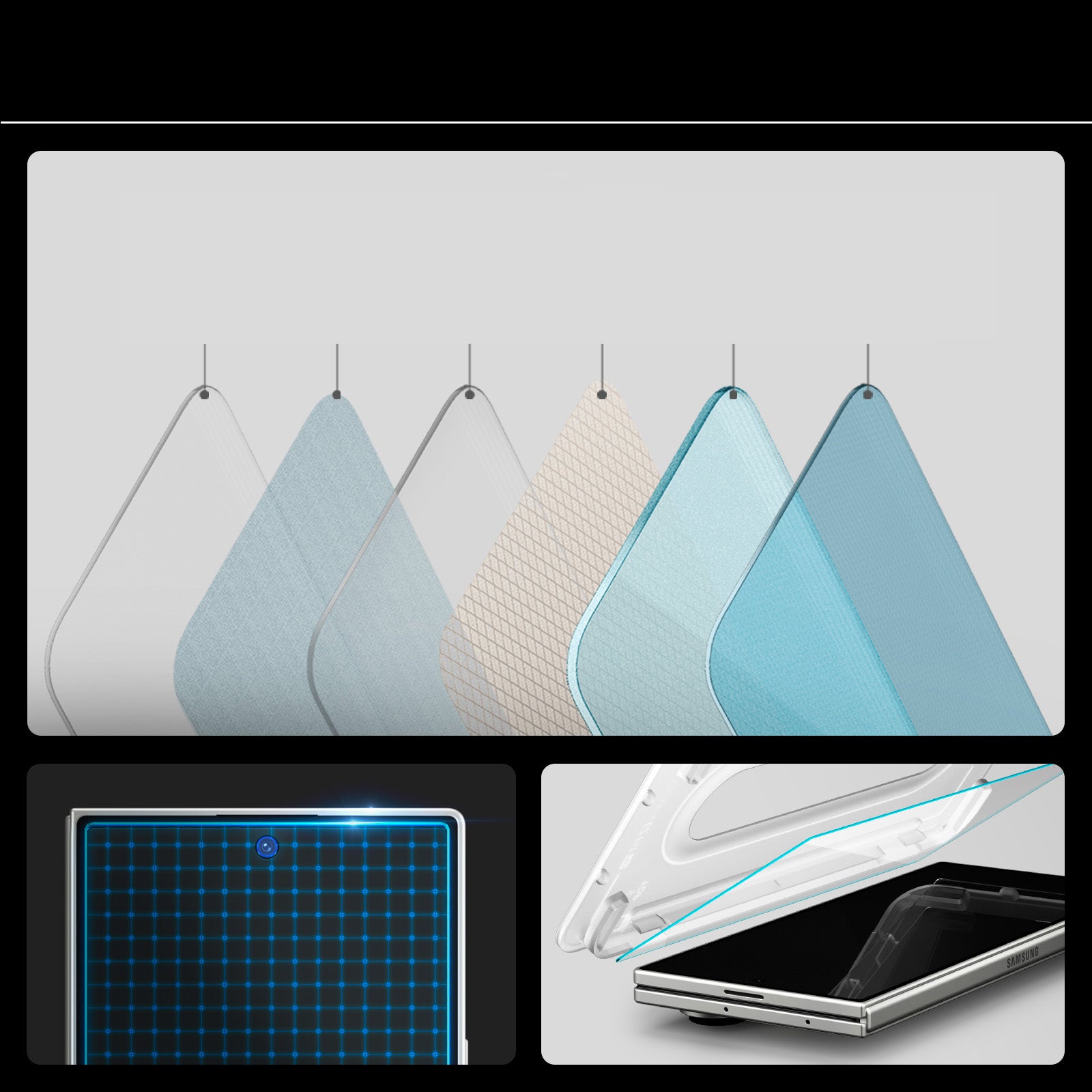 Glas für die Handyhülle für Galaxy Z Fold7, Spigen Glas.tR EZ Fit