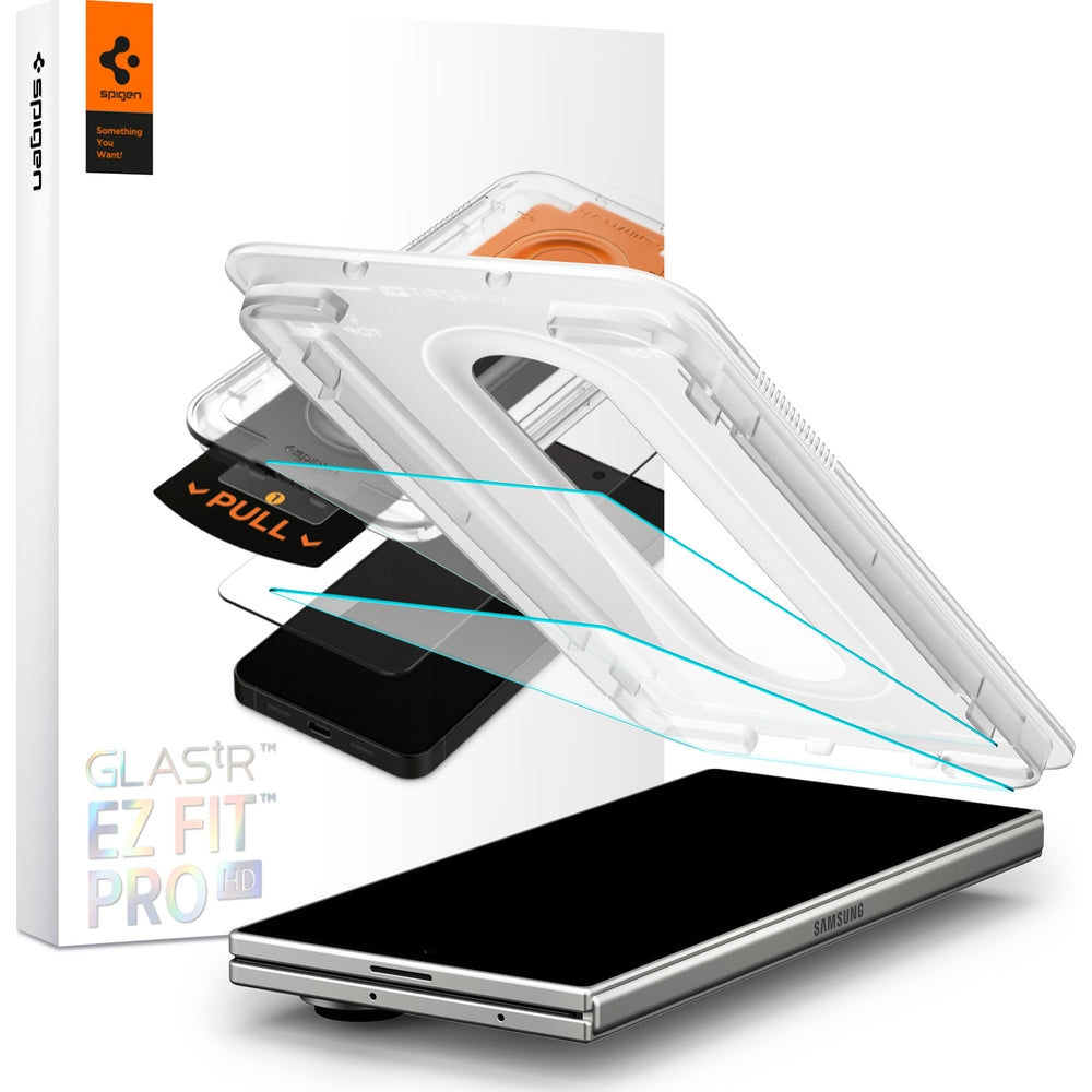 Glas für die Handyhülle für Galaxy Z Fold7, Spigen Glas.tR EZ Fit 2-Pack