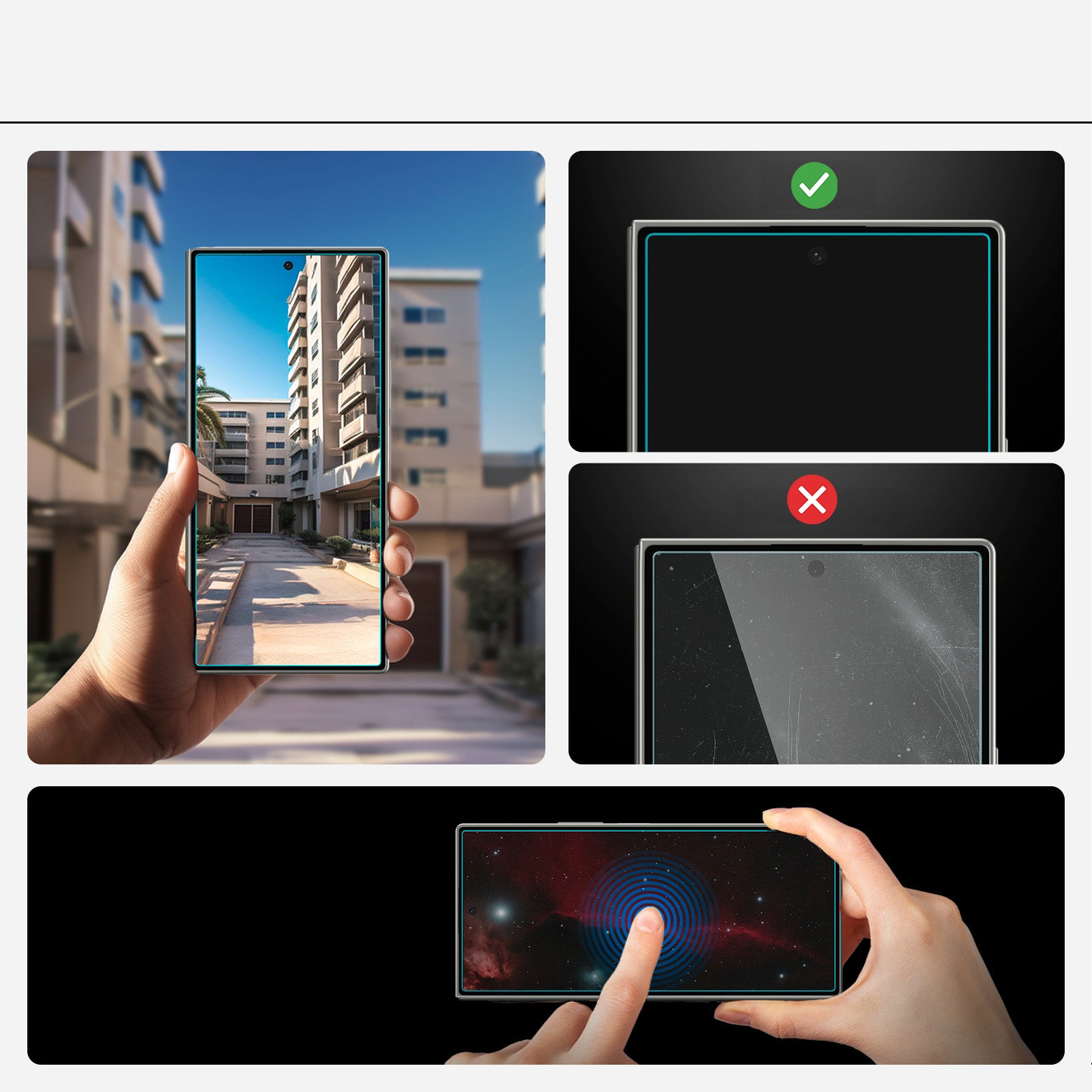 Glas für die Handyhülle für Galaxy Z Fold7, Spigen Glas.tR EZ Fit 2-Pack