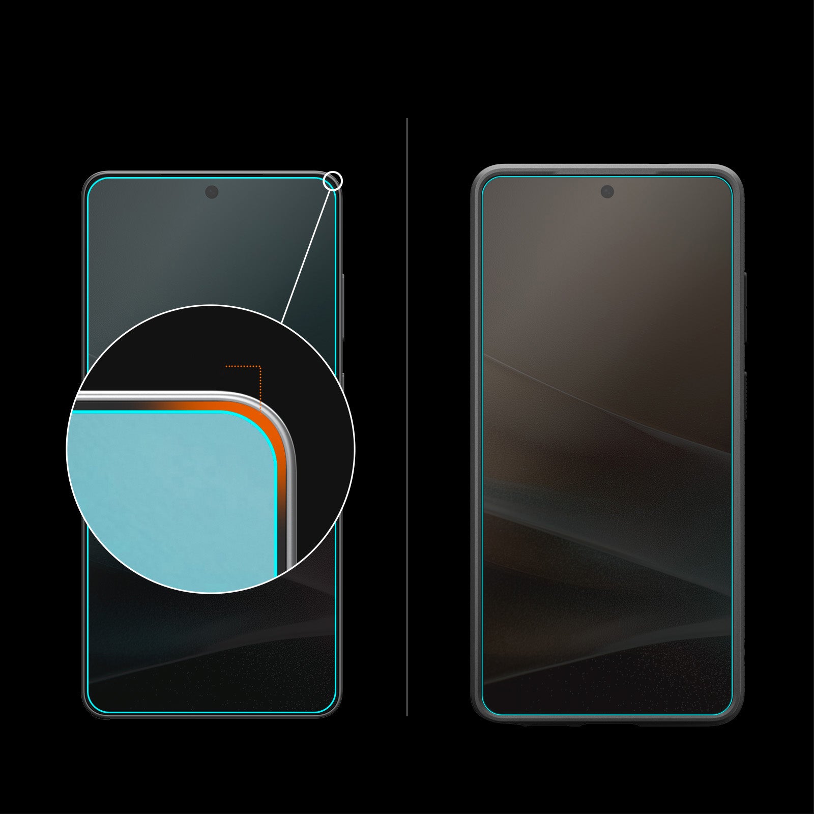 Glas + Applikator für Galaxy S26, Spigen Glas.tR EZ Fit Pro (AC) Privacy 1-Pack