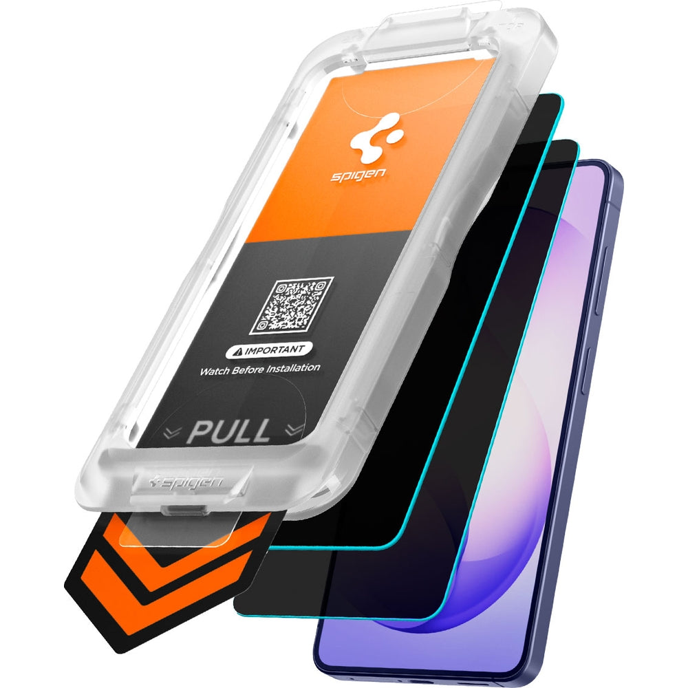 Glas + Applikator für Galaxy S26 Plus, Spigen Glas.tR EZ Fit Pro (AC) Privacy 2-Pack