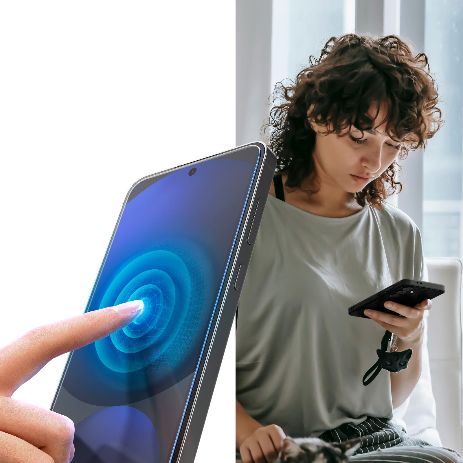 Glas für Galaxy S24 FE / A56 5G, Spigen Glas.tR EZ Fit 2-Pack