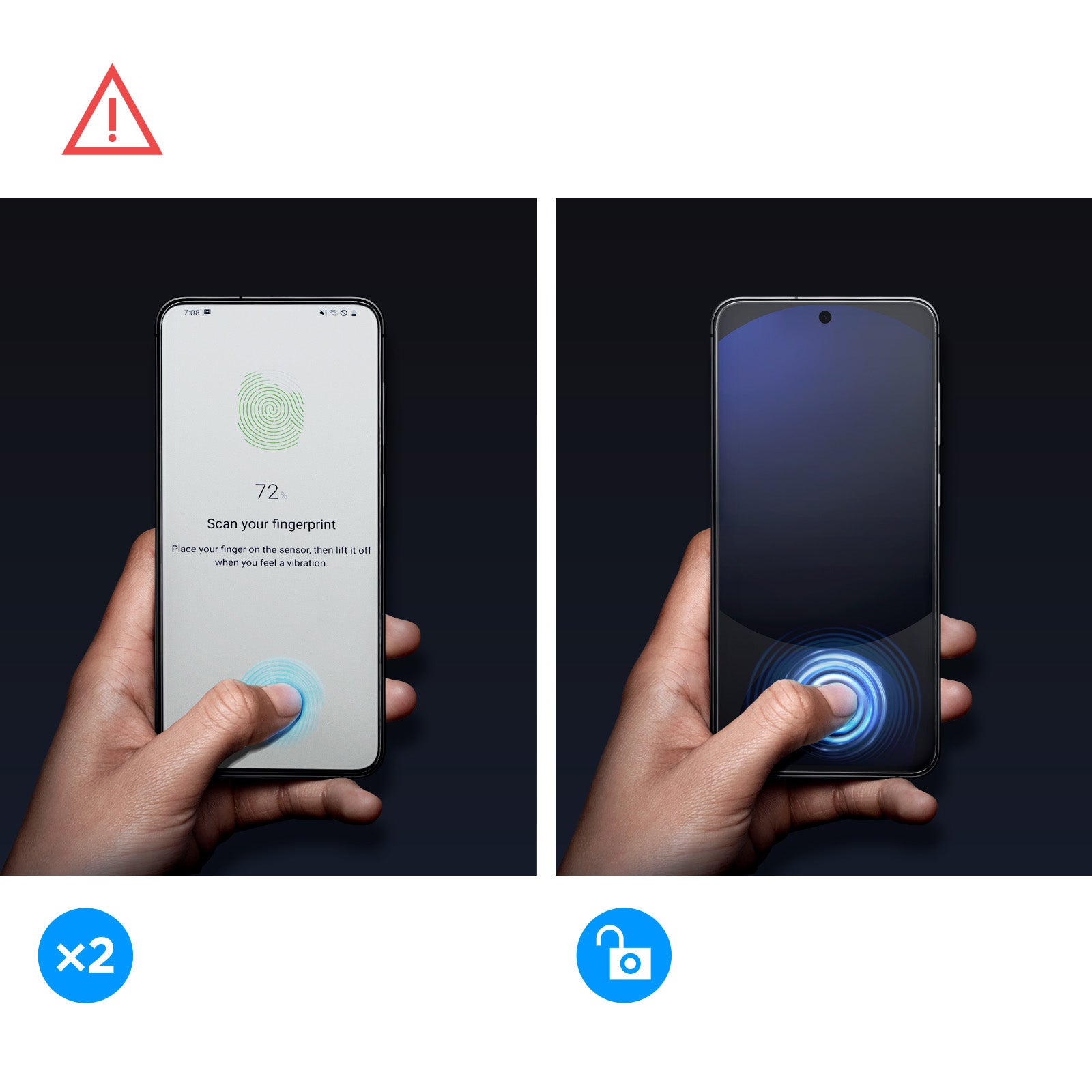 Glas für Galaxy S24 FE / A56 5G, Spigen Glas.tR EZ Fit 2-Pack