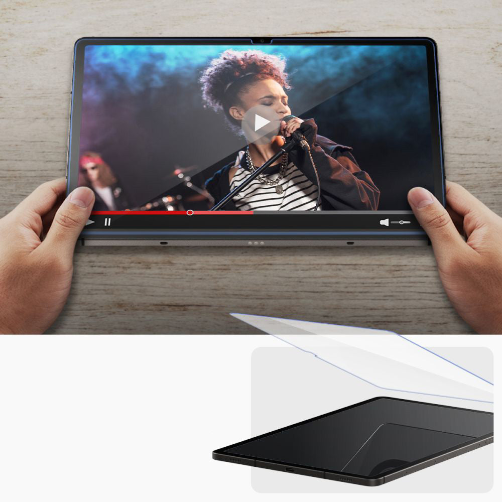 Glas für die Schutzhülle für Galaxy Tab S10 FE / S9 FE / S9, Spigen Glas.tR EZ Fit 1-Pack