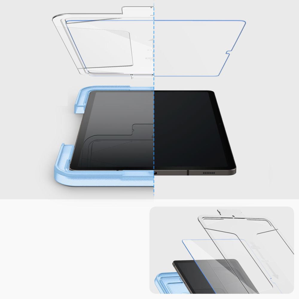 Glas für die Schutzhülle für Galaxy Tab S10 Plus / S9 FE Plus / S9 Plus, Spigen Glas.tR EZ Fit 1-Pack