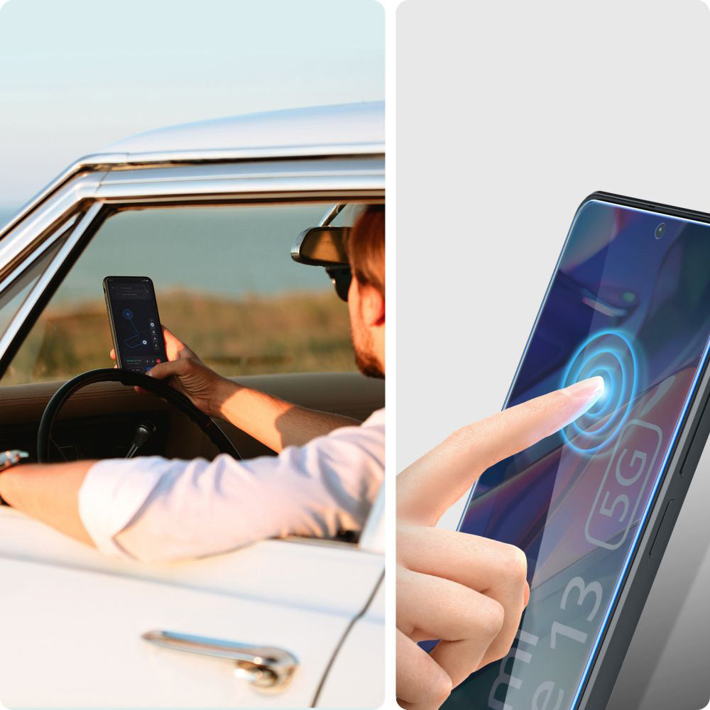 Glas für die Schutzhülle für Xiaomi Redmi Note 13 5G, Spigen Glas.tR Slim 2-Pack