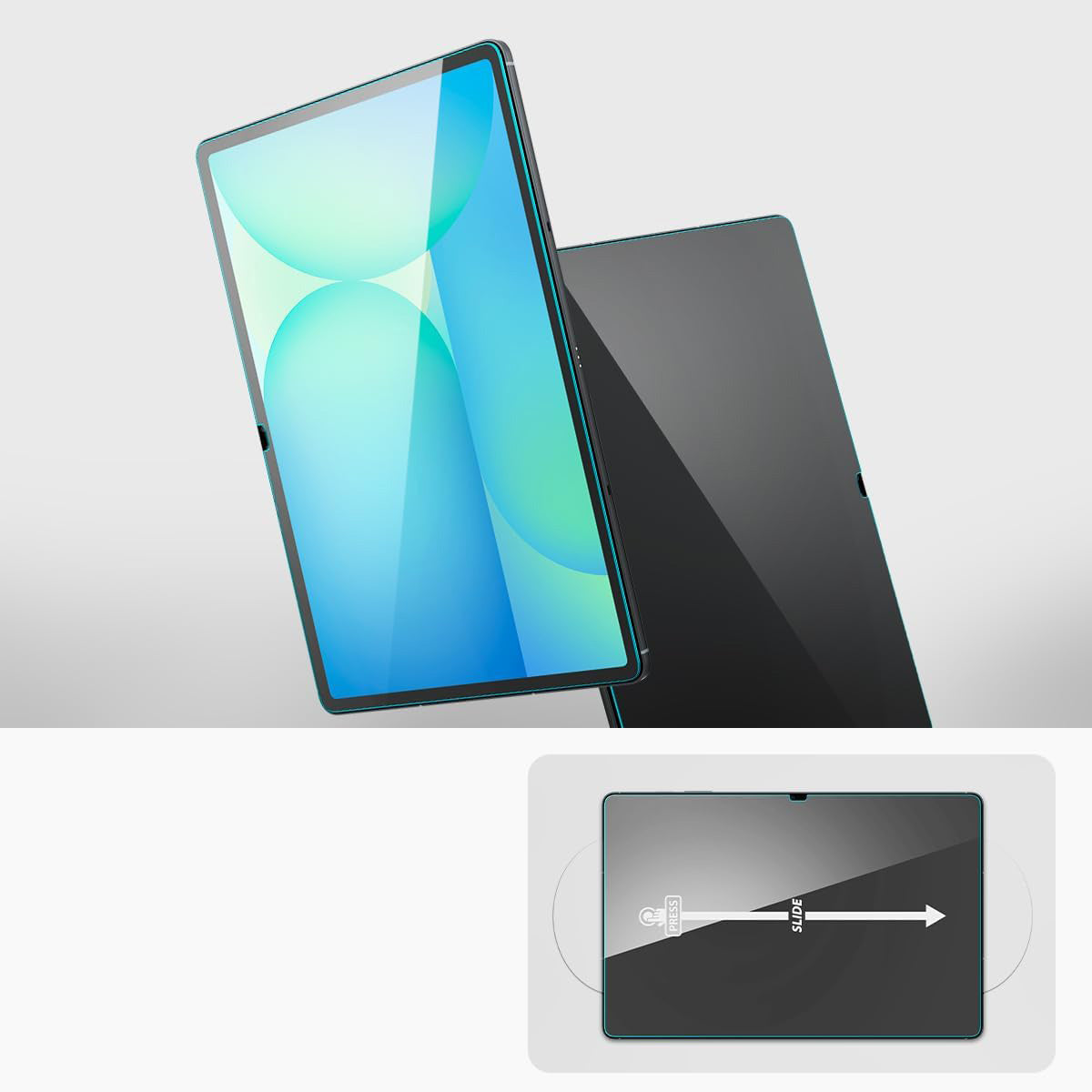 Glas für Schutzhülle für Galaxy Tab S10 FE Plus, Spigen Glas.tR Slim 1-Pack