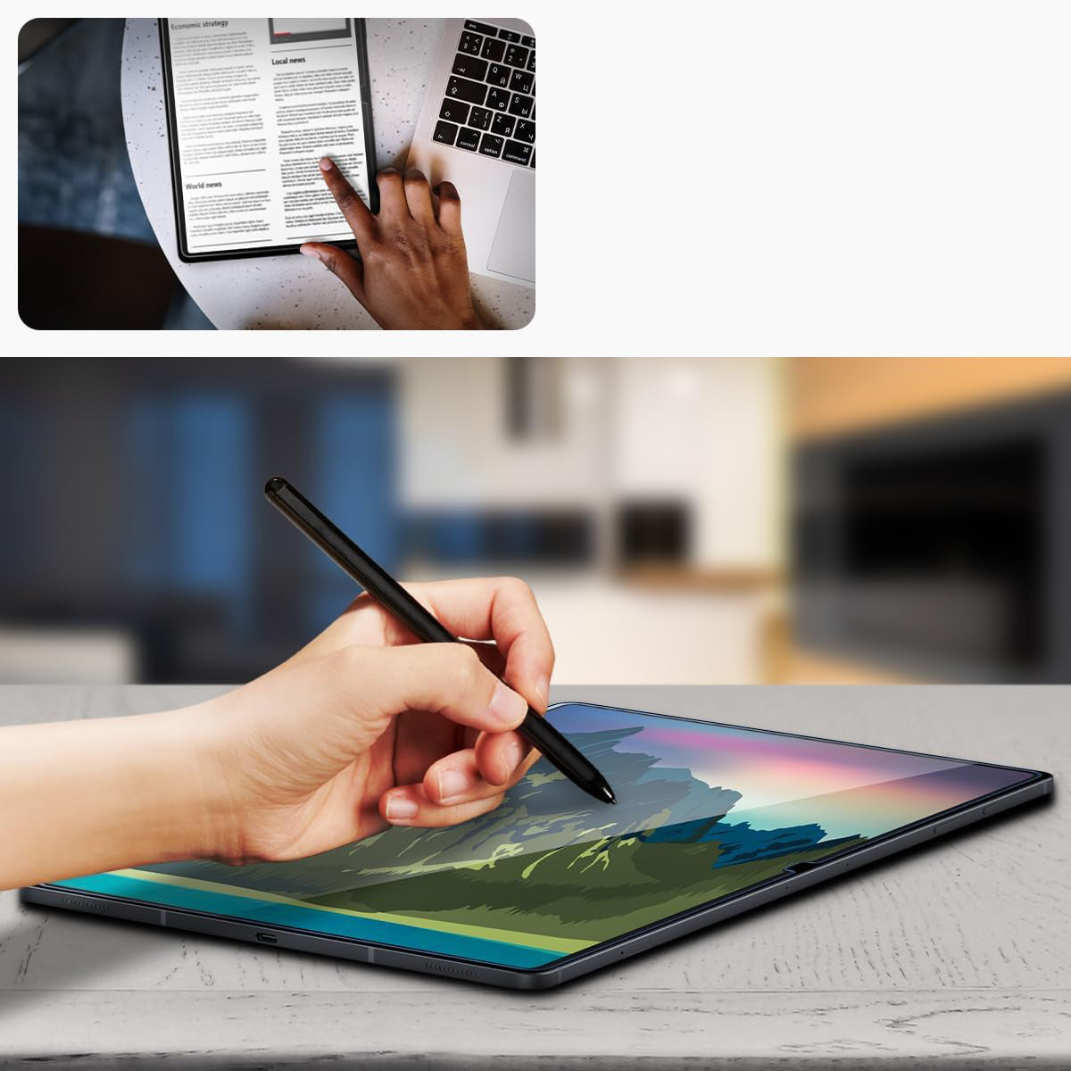Glas für Schutzhülle für Galaxy Tab S10 FE Plus, Spigen Glas.tR Slim 1-Pack
