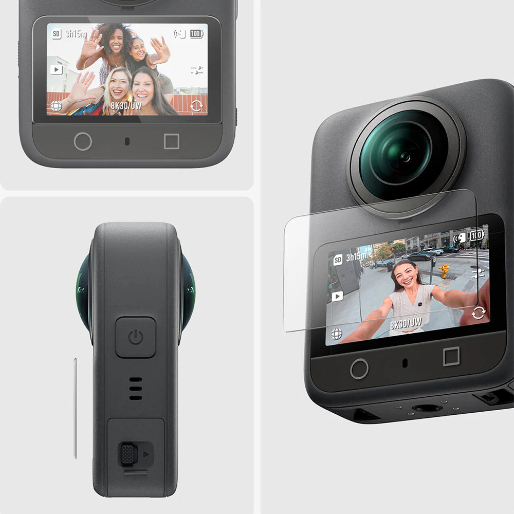 Gehärtetes Glas für DJI Osmo 360, Spigen Glas.tR Slim 2-Pack, 2 Stück