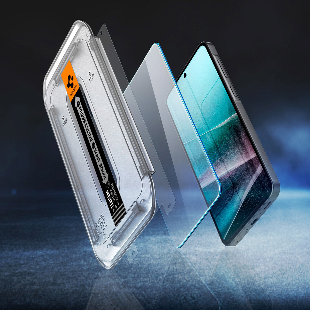 Glas + Applikator für Galaxy A37 5G / A36 5G, Spigen Glas.tR EZ Fit 1-Pack