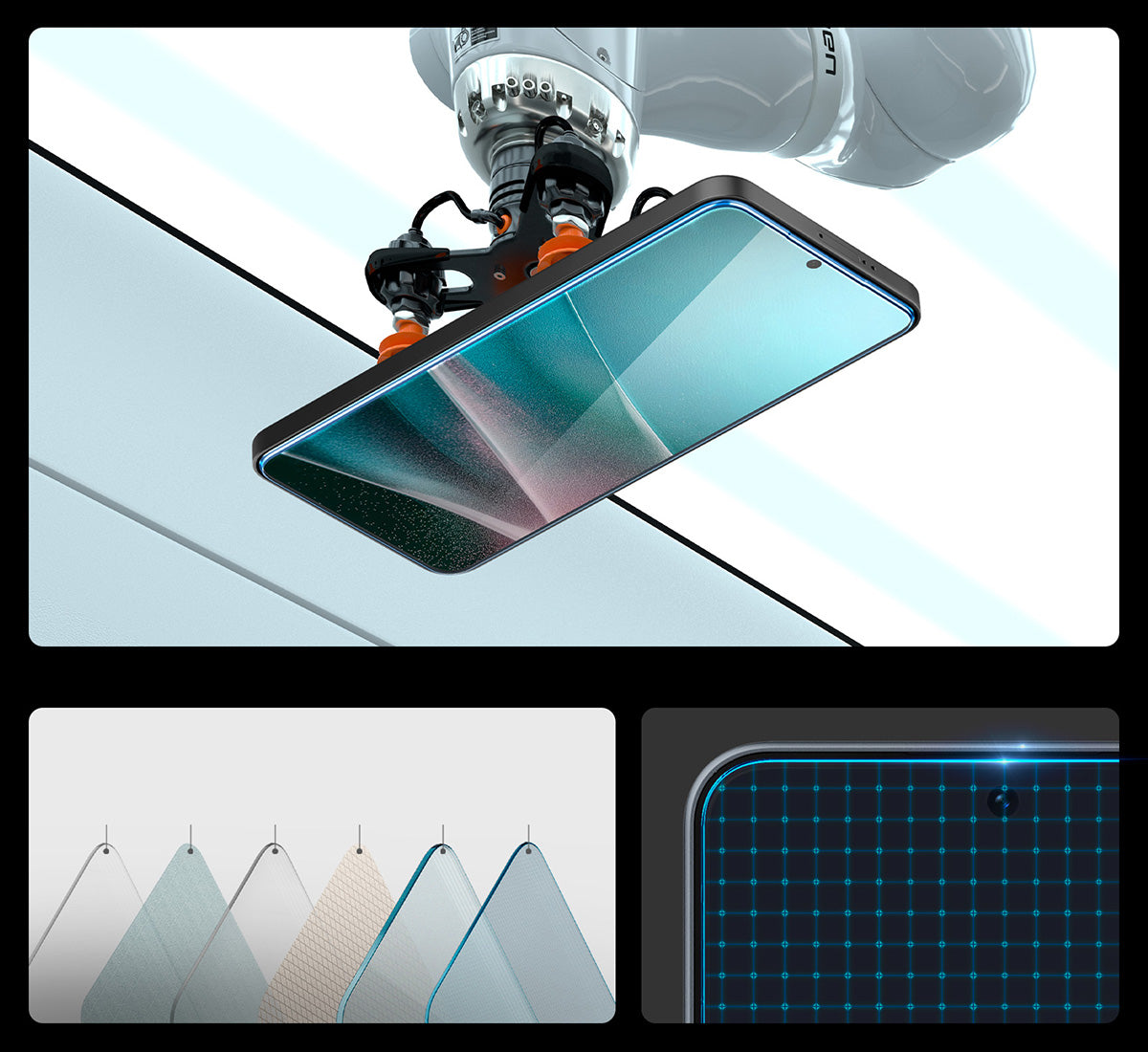 Glas + Applikator für Galaxy A37 5G / A36 5G, Spigen Glas.tR EZ Fit 1-Pack