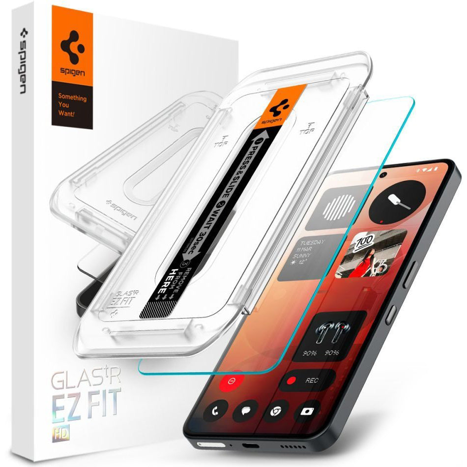 Glas + Applikator für Nothing Phone 3a / 3a Pro, Spigen Glas.tR EZ Fit 1-Pack
