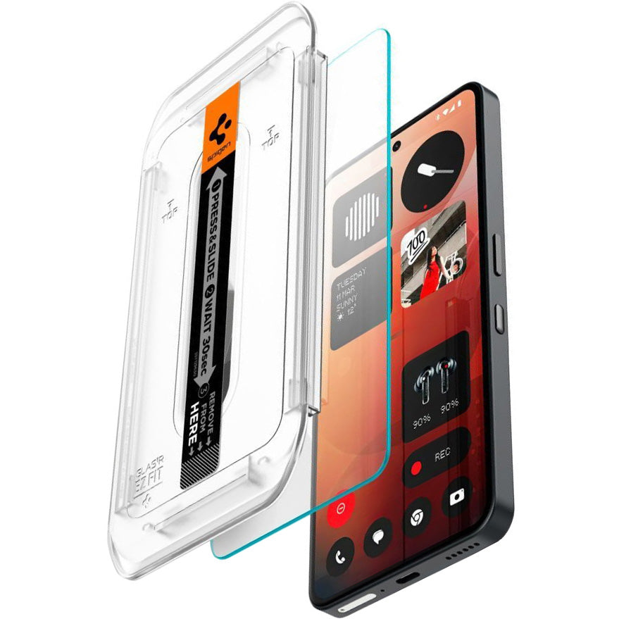 Glas + Applikator für Nothing Phone 3a / 3a Pro, Spigen Glas.tR EZ Fit 1-Pack