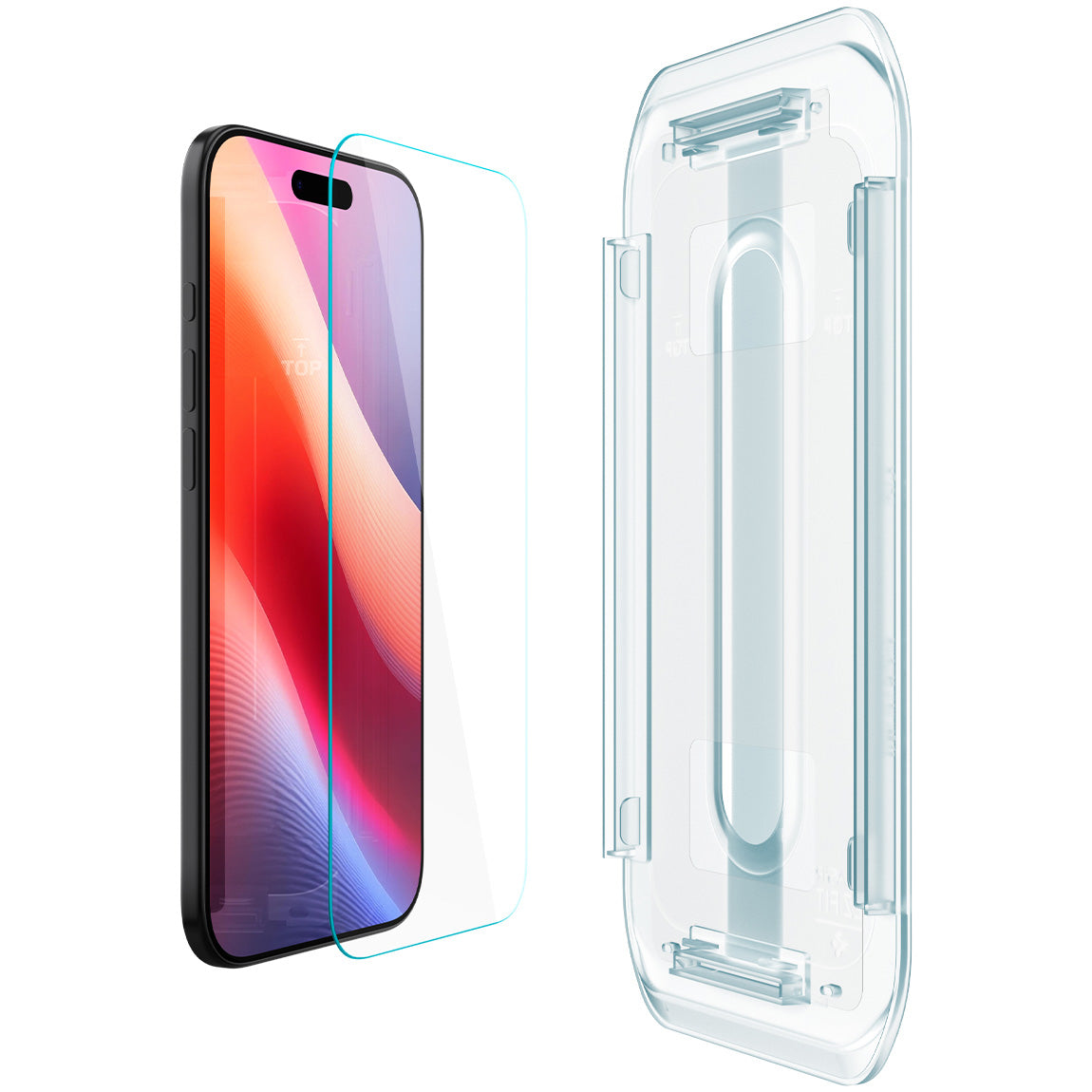 Glas + Applikator für iPhone Air, Spigen Glas.tR EZ Fit 2-Pack (AC)