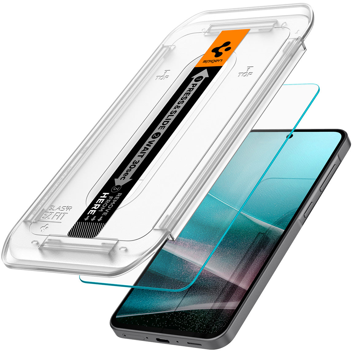 Glas + Applikator für Galaxy A37 5G / A36 5G, Spigen Glas.tR EZ Fit 2-Pack