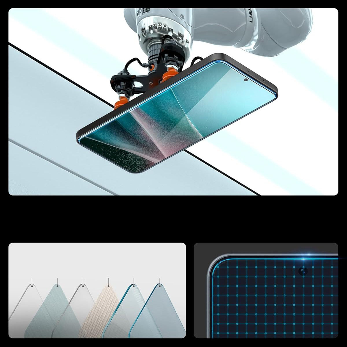 Glas + Applikator für Galaxy A37 5G / A36 5G, Spigen Glas.tR EZ Fit 2-Pack