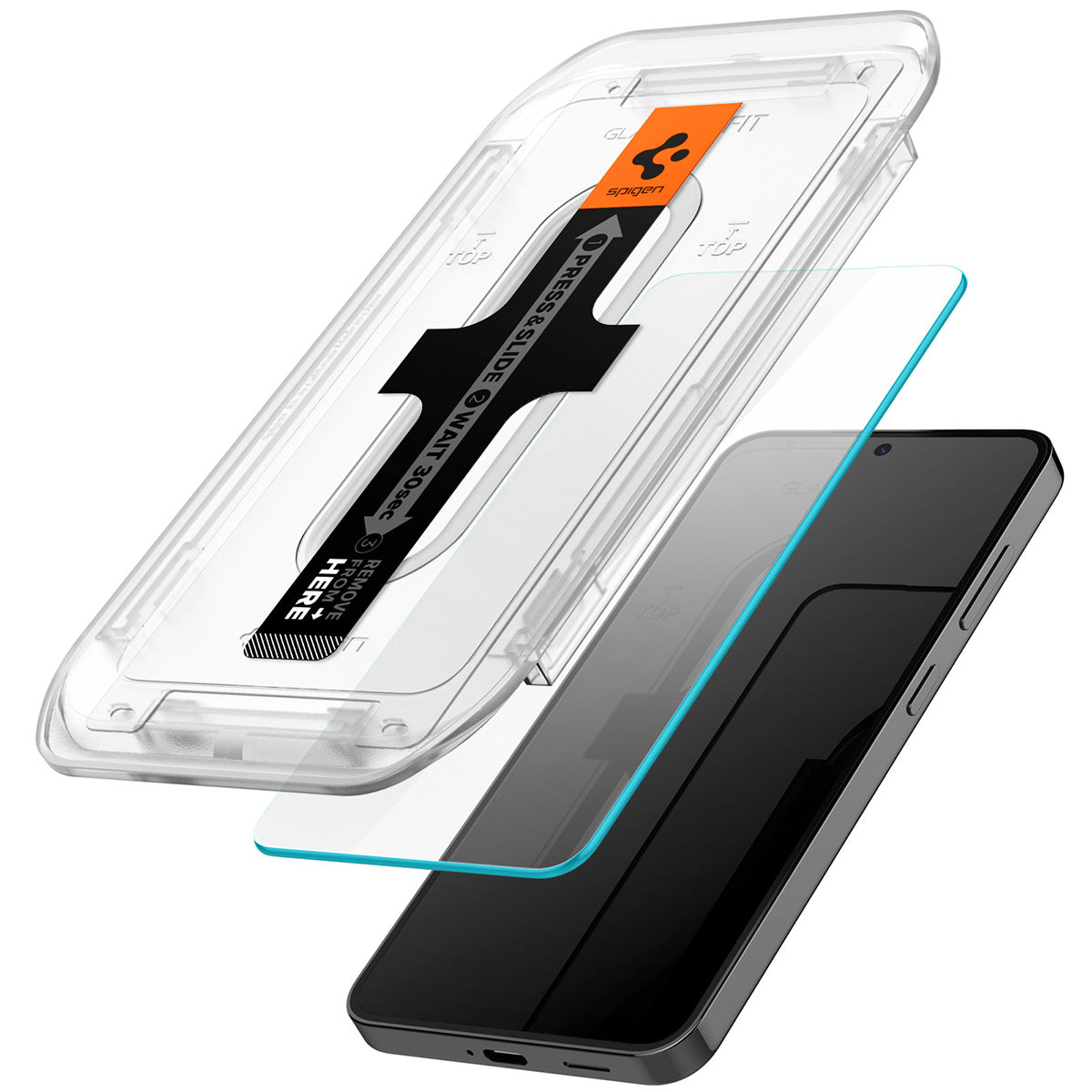 Glas + Applikator für Galaxy S25 Plus / S24 Plus, Spigen Glas.tR EZ Fit 2-Pack