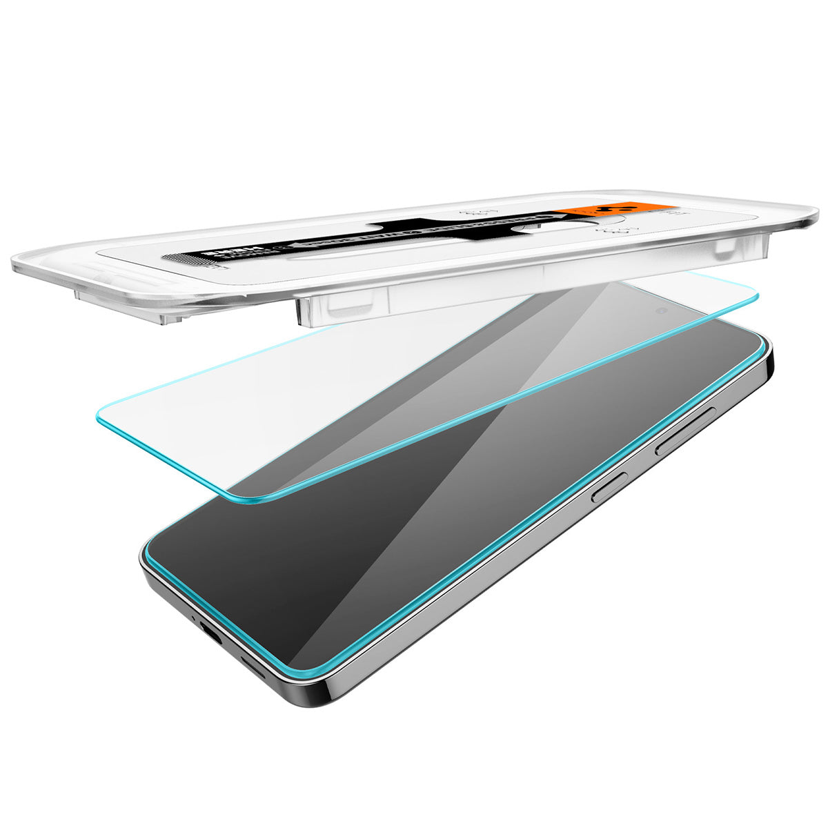 Glas + Applikator für Galaxy S25 Plus / S24 Plus, Spigen Glas.tR EZ Fit 2-Pack