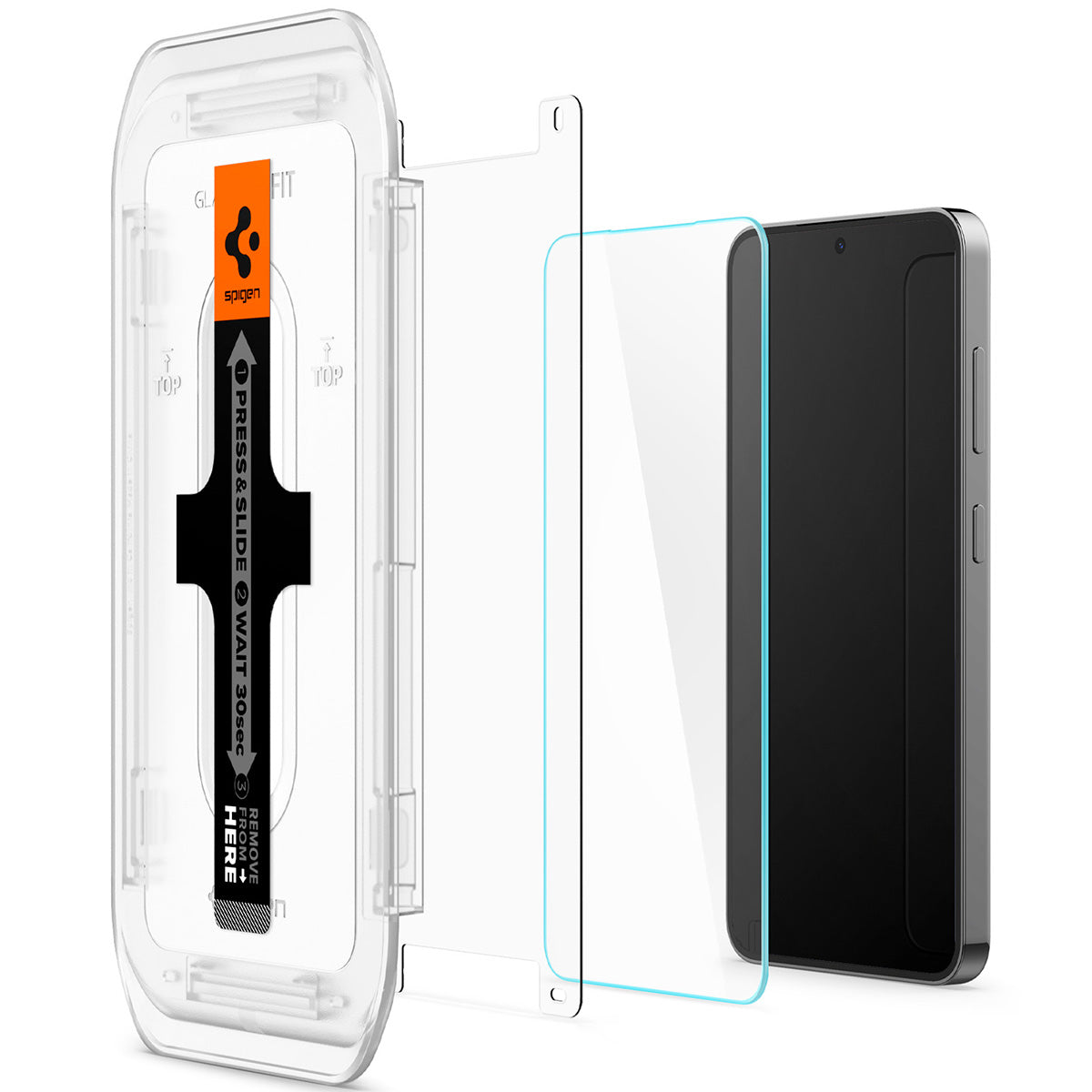 Glas + Applikator für Galaxy S25 Plus / S24 Plus, Spigen Glas.tR EZ Fit 2-Pack