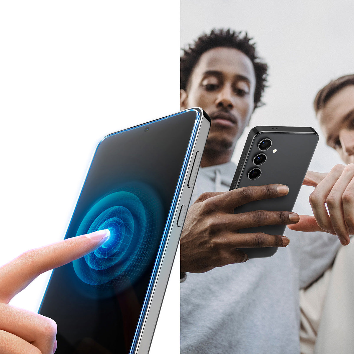 Glas + Applikator für Galaxy S25 Plus / S24 Plus, Spigen Glas.tR EZ Fit 2-Pack