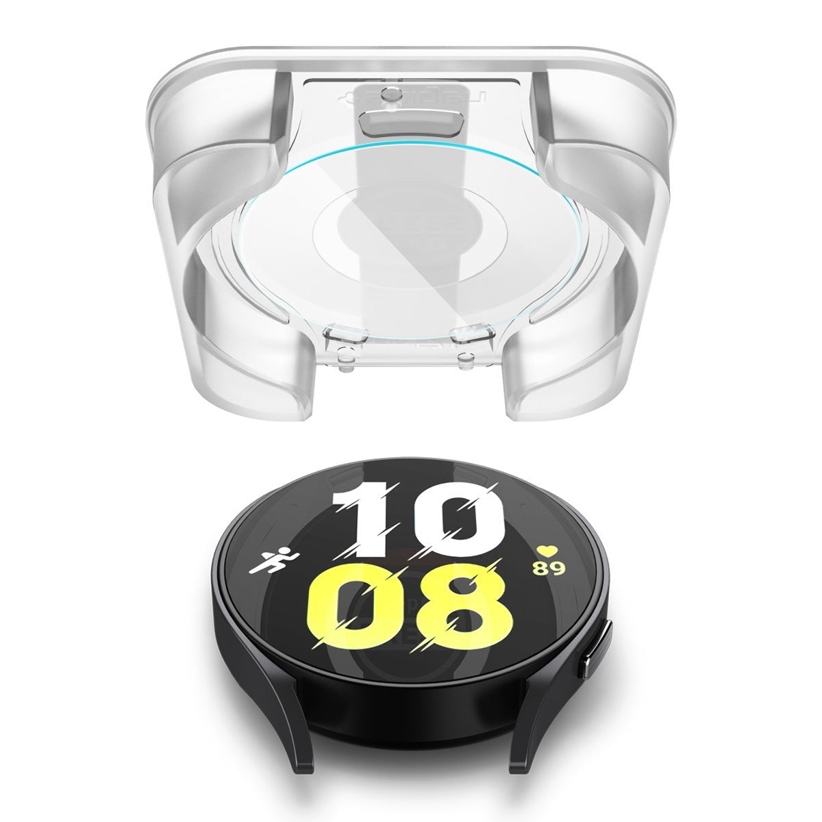 Glas für die Schutzhülle Spigen Glas.tR EZ Fit 2-Pack für Galaxy Watch 6 44mm