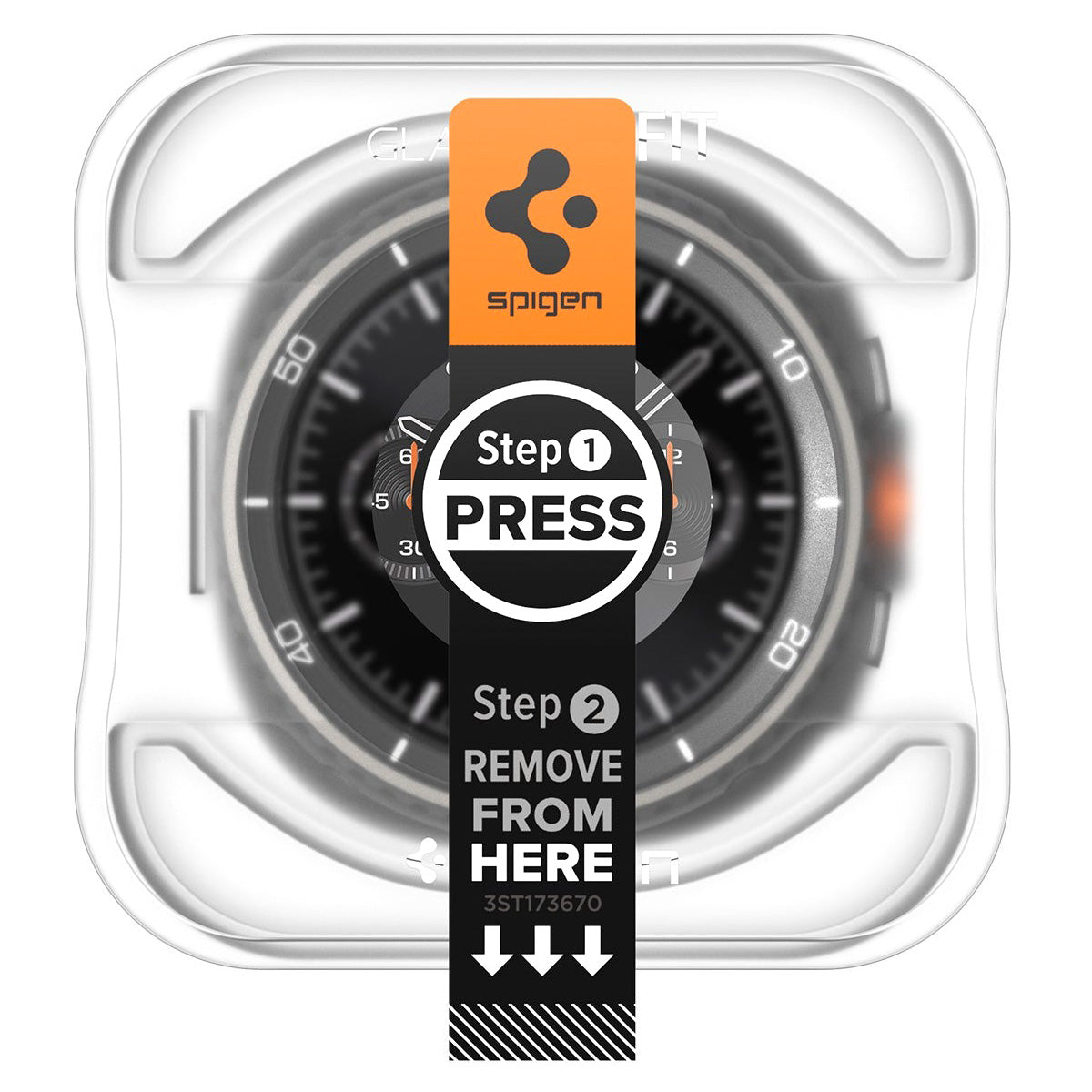 Glas für die Schutzhülle für Galaxy Watch 8 Classic 46mm, Spigen Glas.tR EZ Fit 2-Pack