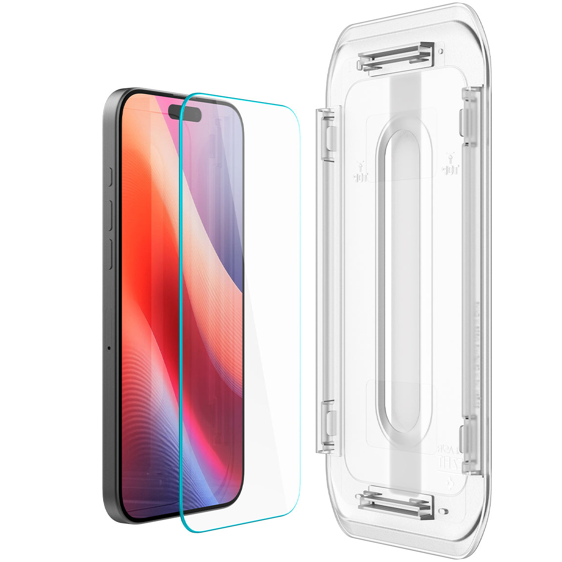 Glas für die Schutzhülle für iPhone 16 Pro, Spigen Glas.tR EZ Fit 2-Pack