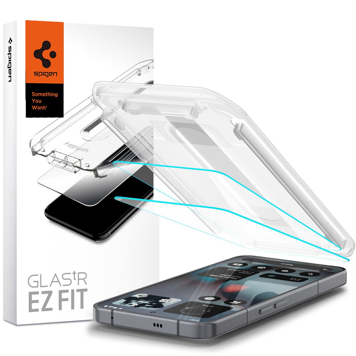 Glas + Applikator für Nothing Phone 3, Spigen Glas.tR EZ Fit 2-Pack