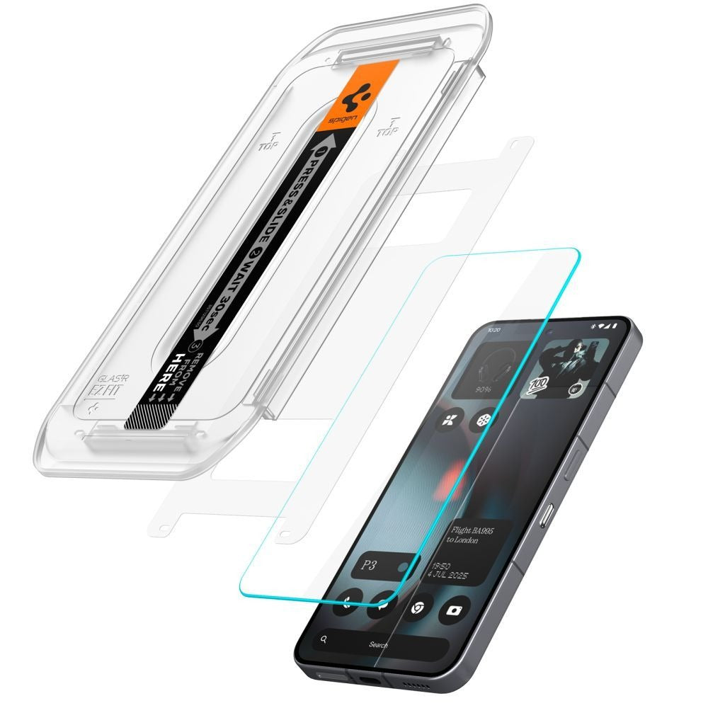Glas + Applikator für Nothing Phone 3, Spigen Glas.tR EZ Fit 2-Pack