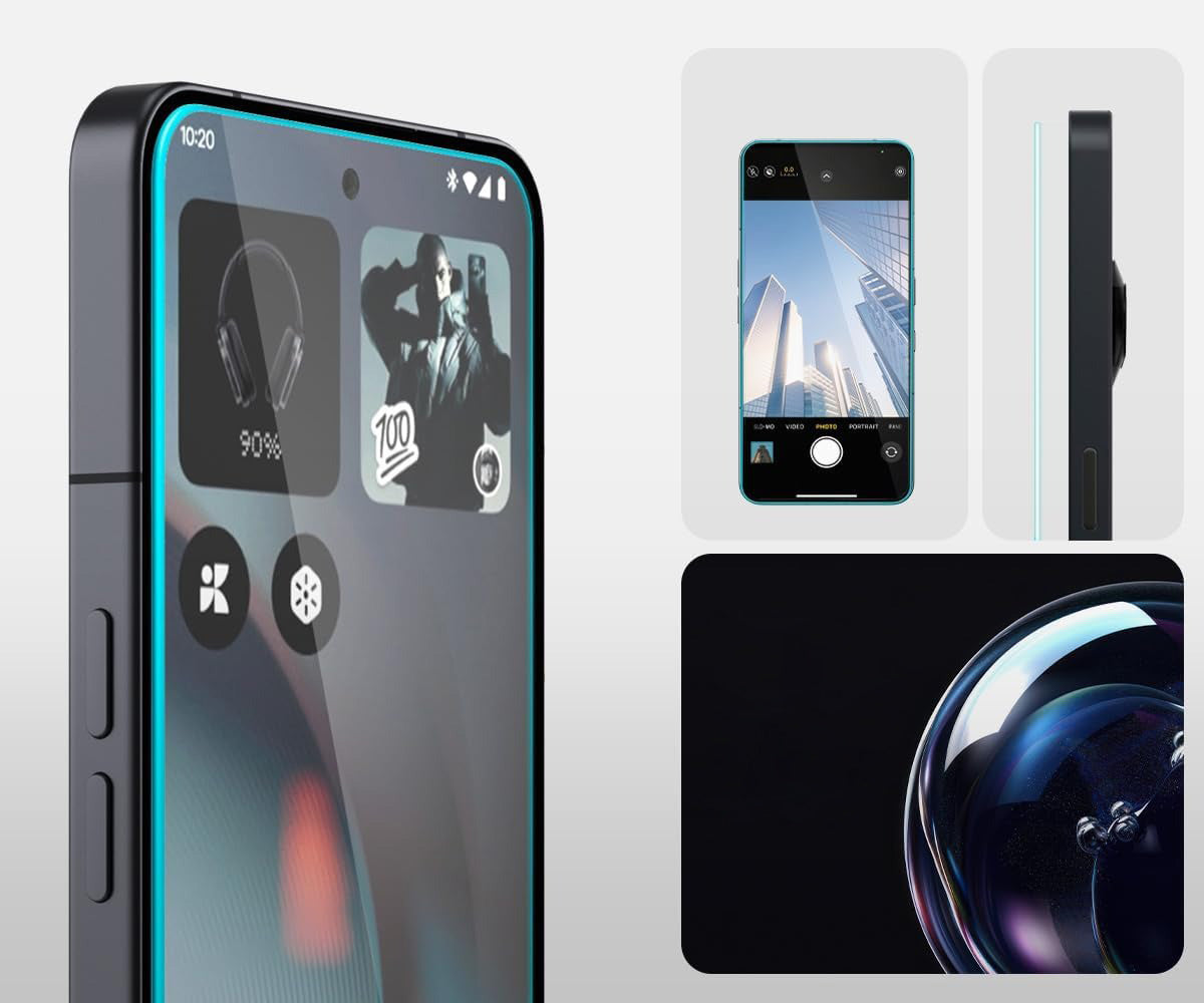 Glas + Applikator für Nothing Phone 3, Spigen Glas.tR EZ Fit 2-Pack