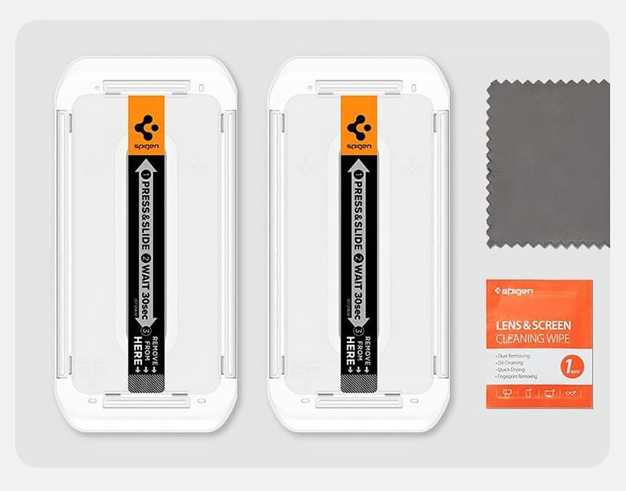 Glas + Applikator für Nothing Phone 3, Spigen Glas.tR EZ Fit 2-Pack