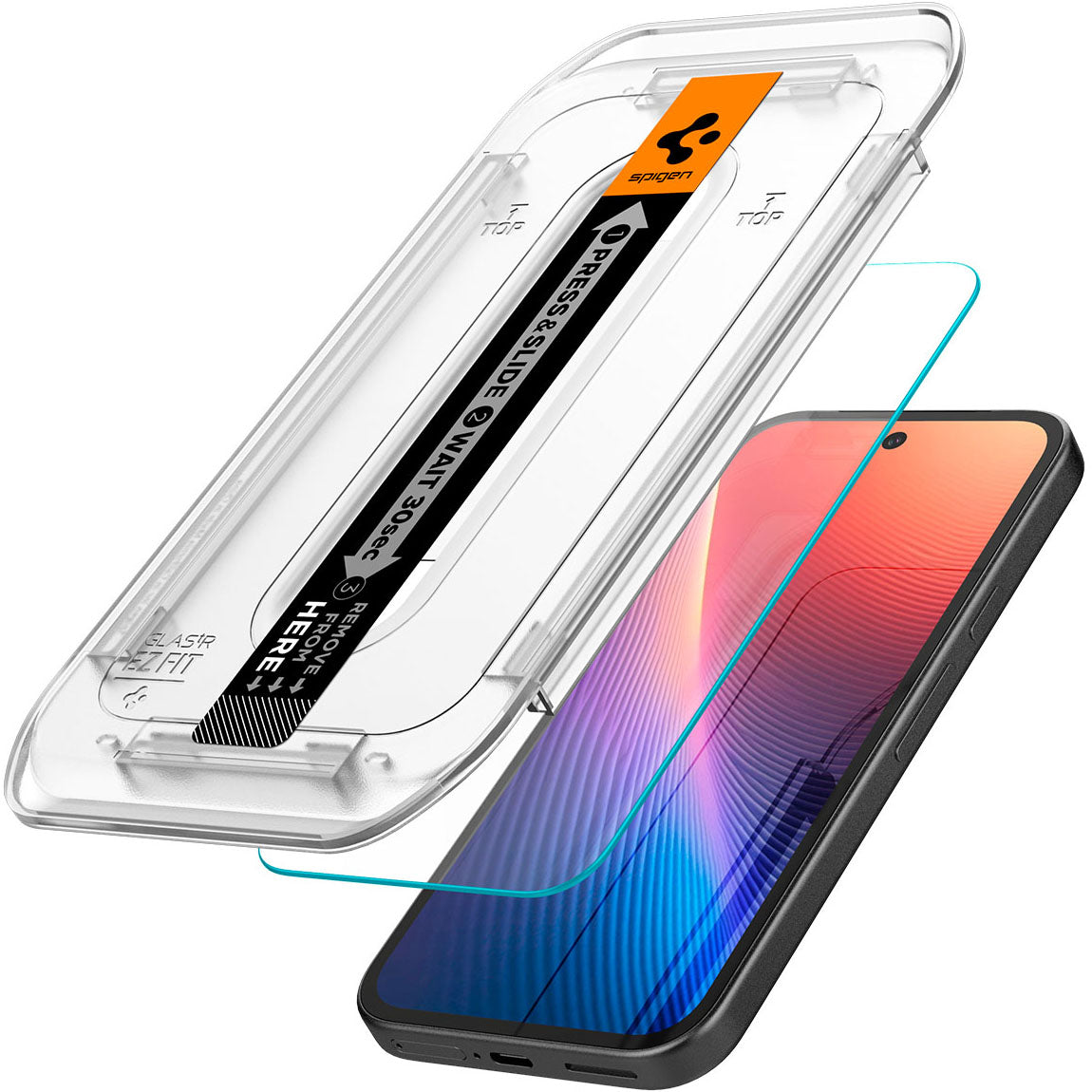Glas + Applikator für Google Pixel 9a, Spigen Glas.tR EZ Fit 2-Pack