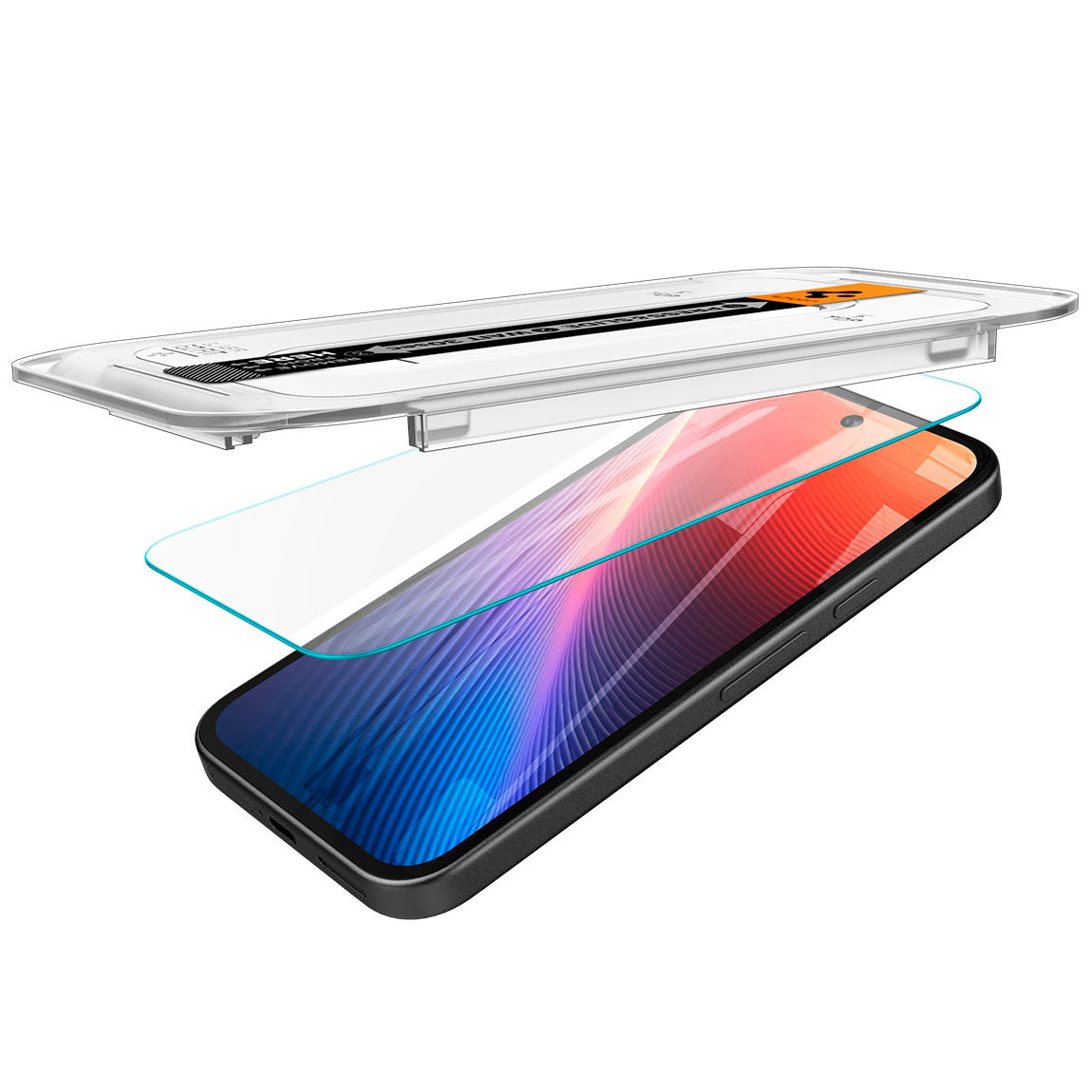 Glas + Applikator für Google Pixel 9a, Spigen Glas.tR EZ Fit 2-Pack