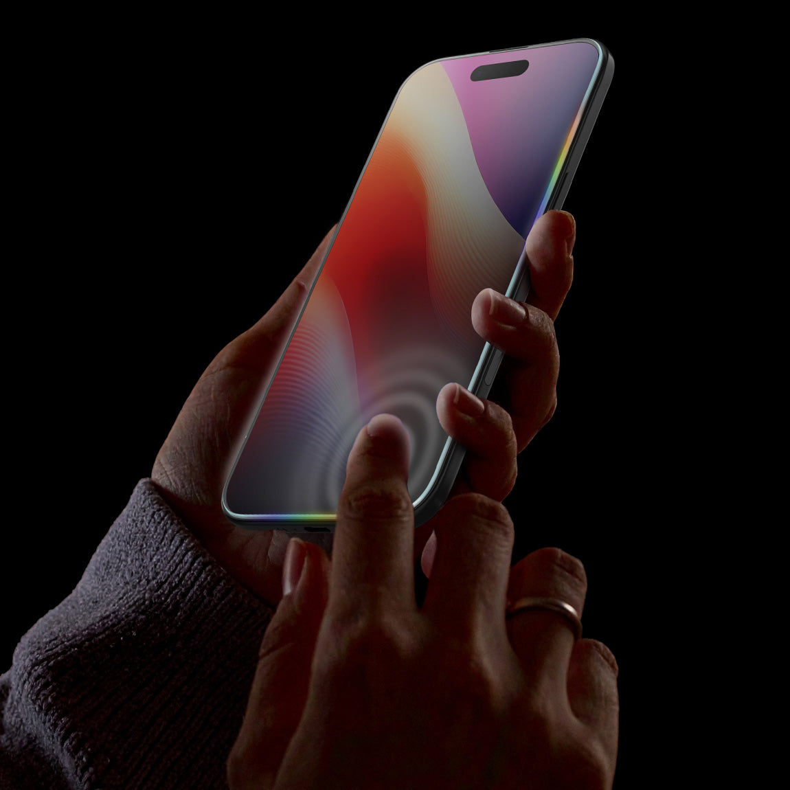Glas + Applikator für iPhone Air, Spigen Glas.tR EZ Fit Privacy 2-Pack (AC)