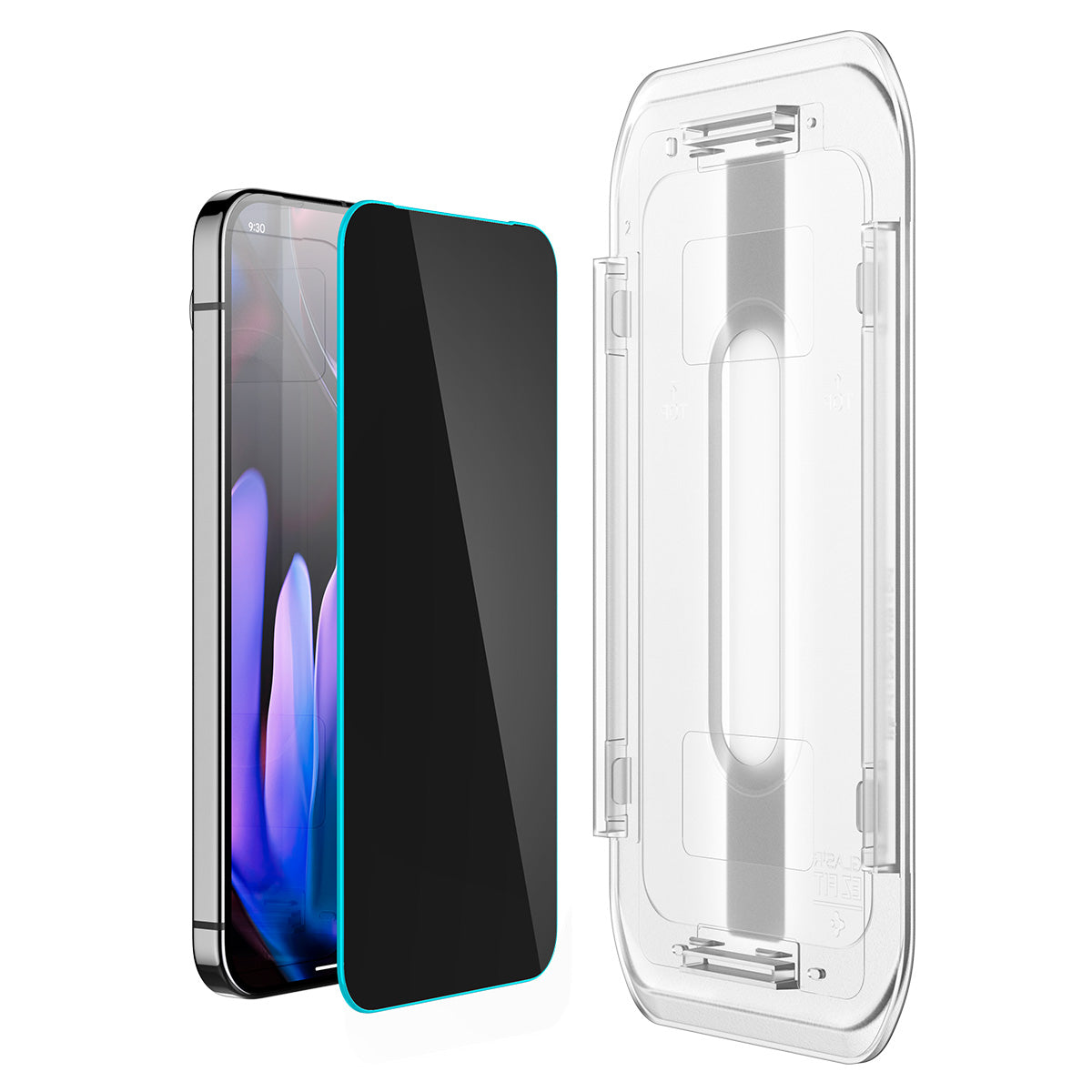 Glas für die Schutzhülle für Google Pixel 10 / 10 Pro / 9 / 9 Pro, Spigen Glas.tR EZ Fit Privacy 2-Pack