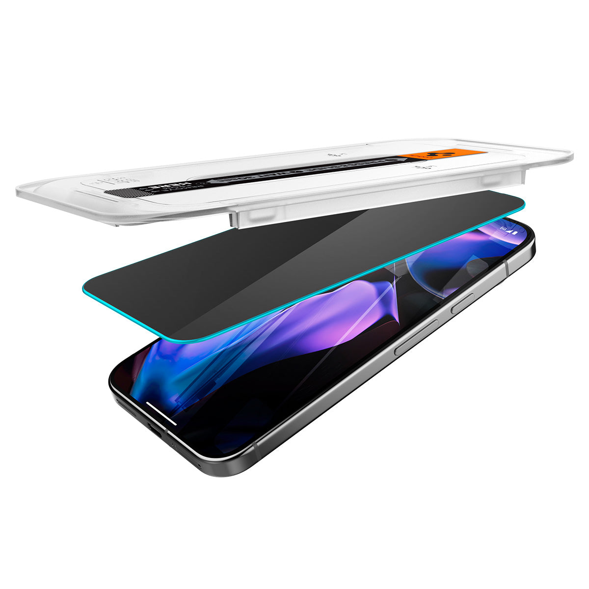 Glas für die Schutzhülle für Google Pixel 10 / 10 Pro / 9 / 9 Pro, Spigen Glas.tR EZ Fit Privacy 2-Pack